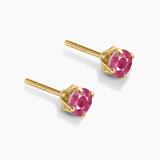 Square Cut Stud Earrings