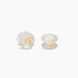 Double Pearl Chain Stud Single Earring