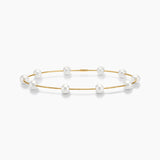 Pearl and Gold Cord Bracelet