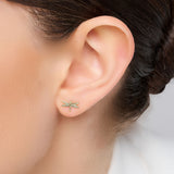 Gold Firefly Botanic Stud Earrings