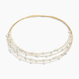 Flex Cable Multi Tier Pearl Necklace