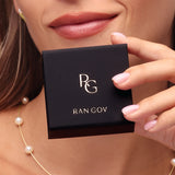Pearl & Brushed Gold Ring