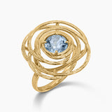 Gemstone Scribble Ring