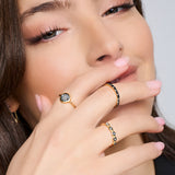 Pave Diamond and Gold Ring
