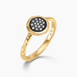 Pave Diamond and Gold Ring