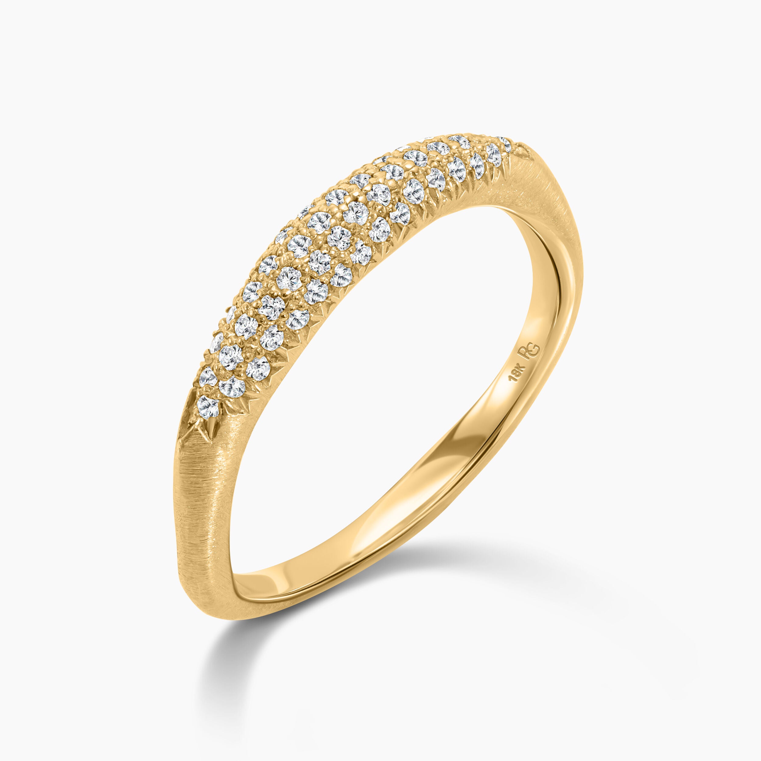Ring And Ran Pavé Diamond & Gold Ring – Ran Gov
