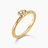 Round Pavé Diamond Ring
