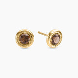 Round Gemstone Earrings
