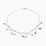 Gemstone and Diamond Celebration Pendant Necklace
