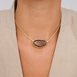 Anamorphic Cut Gemstone Necklace