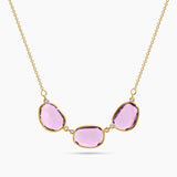 Anamorphic Cut Multi Gemstone Necklace