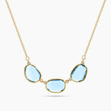 Anamorphic Cut Multi Gemstone Necklace