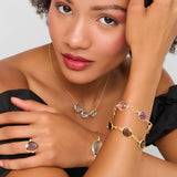 Natural Anamorphic Gemstone & Diamond Ring